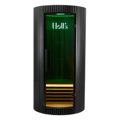 Sauna Moon Infrar&oslash;d Rund 1 plads Sort Holls